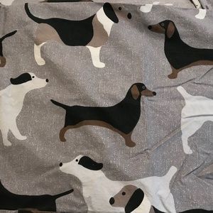 The Company Store- Dog Print King Duvet Cover- Like New